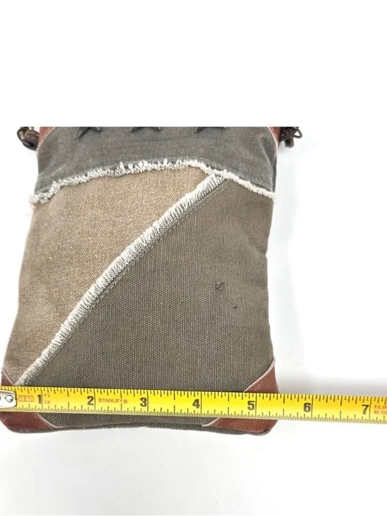 Mona B Mixed Canvas Small Crossbody‎ - Picture 6 of 7